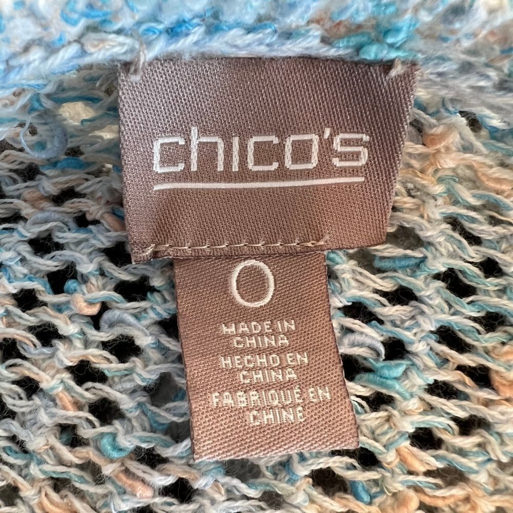 Chico's Knit Sweater, Light Blue Size Small - Picture 3 of 5